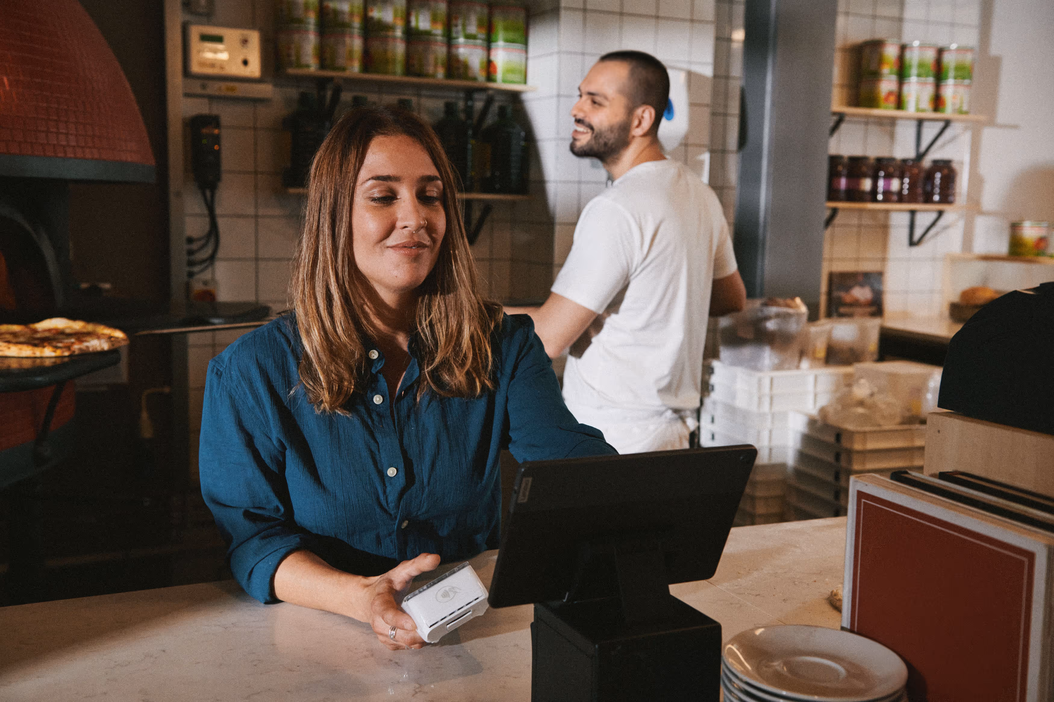 image of mobile device with a financial app interface (for a fintech company)